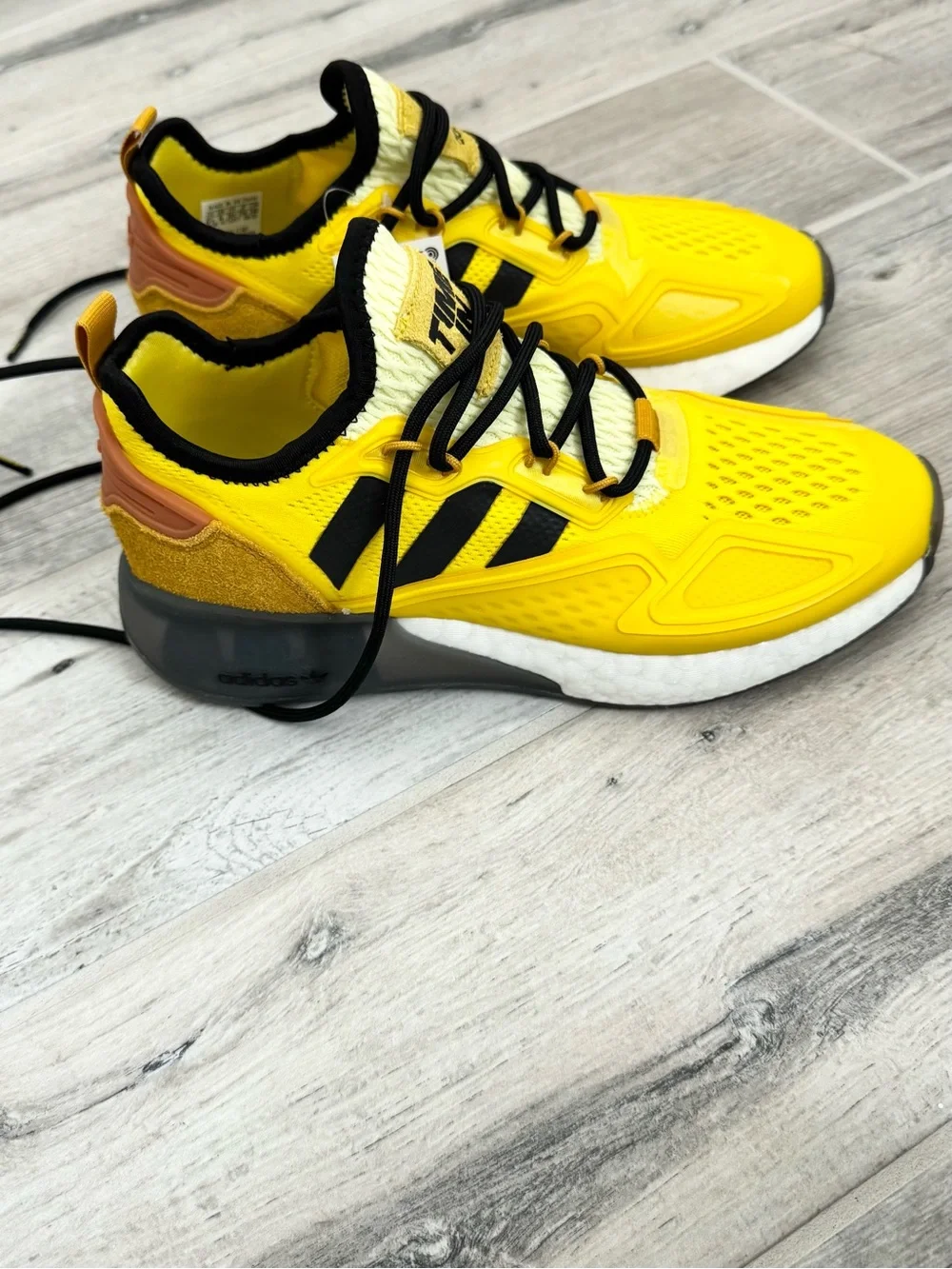 Adidas Yellow Ninja ZX 2K Boost JR Shoes